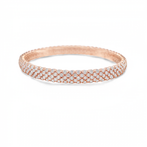 Wide Diamond Stretch Bracelet