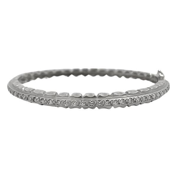 The Vintage Collection <p>Diamond Line Bangle Bracelet