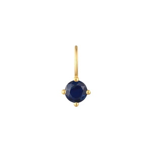 'September' Sapphire Birthstone Charm