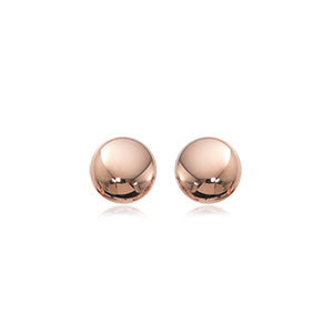 5mm Flat Ball Stud Earrings