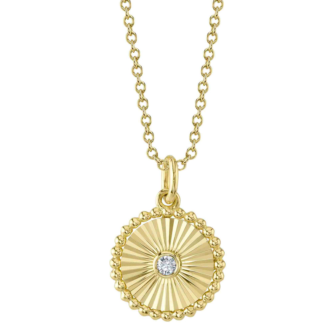 Fluted Disc Pendant