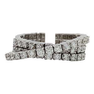 Three Row Diamond Band