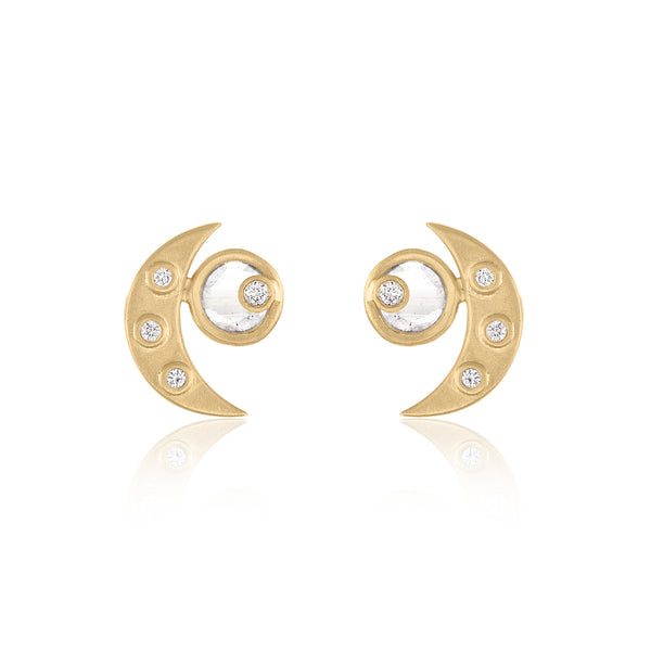 Lunar Stud Earrings