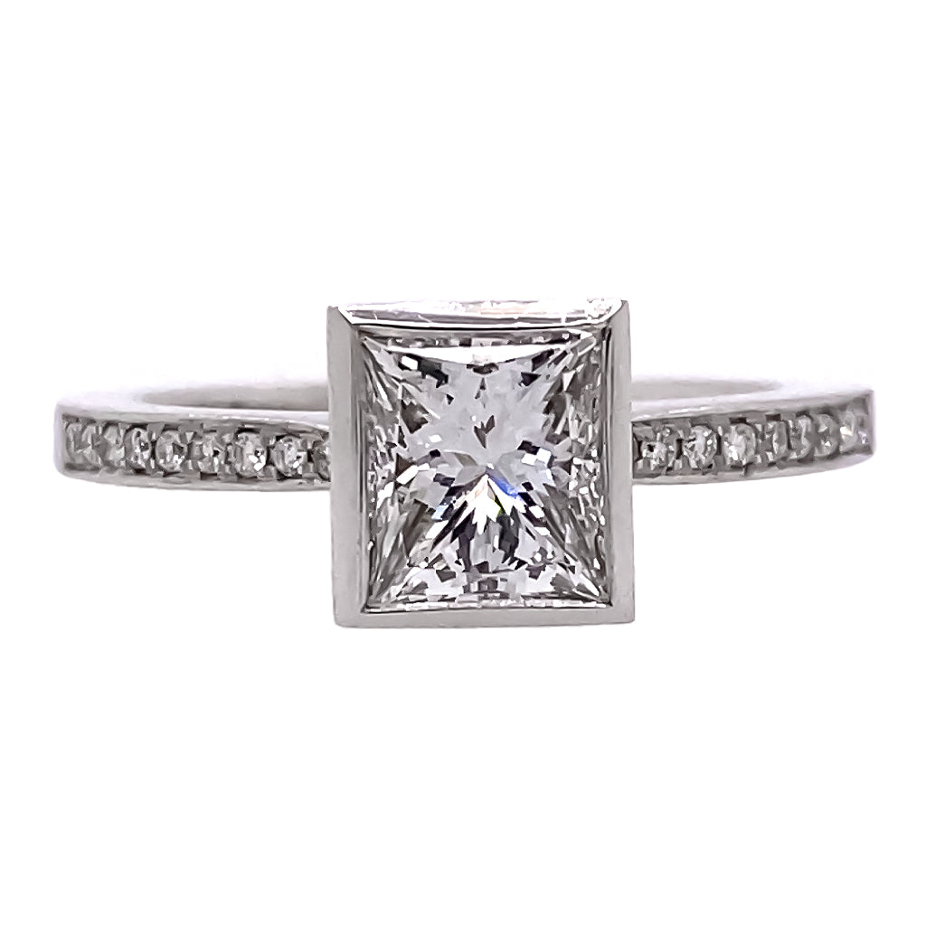 Princess Cut Diamond Bubbles Band