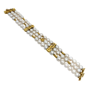 Pearl Three Strand Bracelet