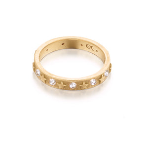 'Celestial' Diamond and Star Ring