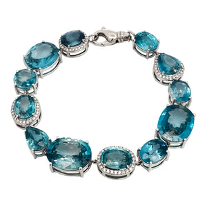 Blue Zircon Bracelet