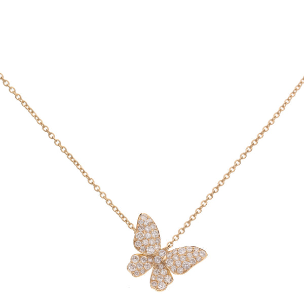 Diamond Butterfly Necklace