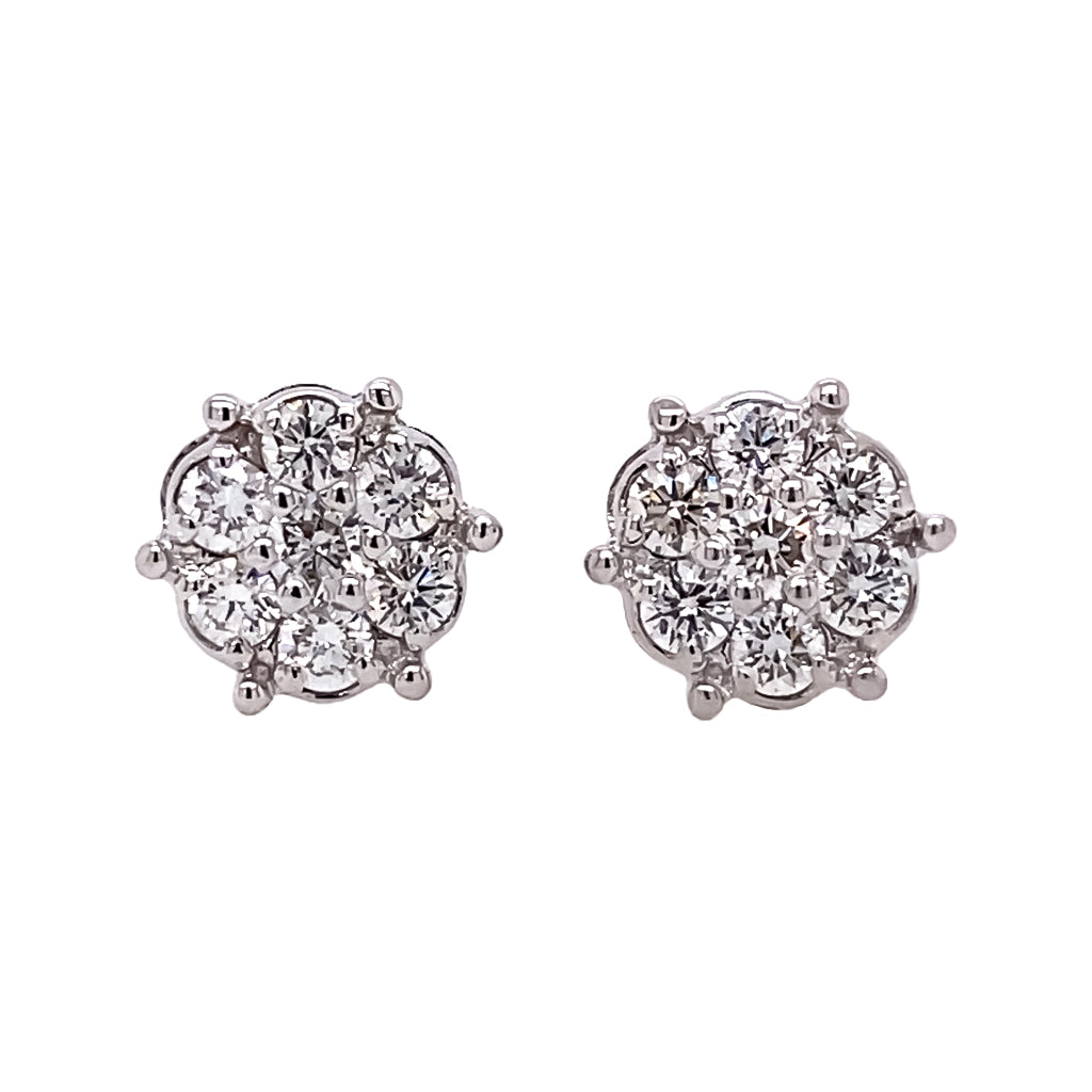 Diamond Cluster Studs