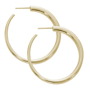 Tapered Gold Hoops