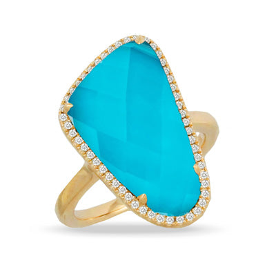 Turquoise Doublet Ring