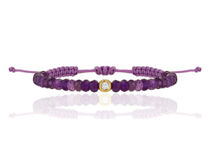 Amethyst & Diamond Bracelet