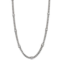 Diamond Station Line Necklace