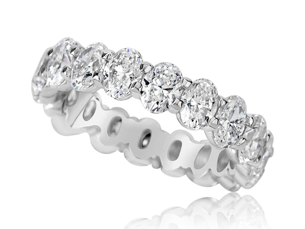 Oval Diamond Eternity Band