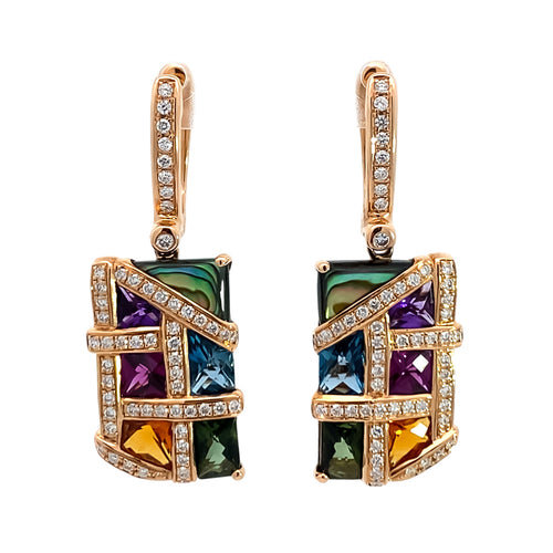 Colored Stone Earring