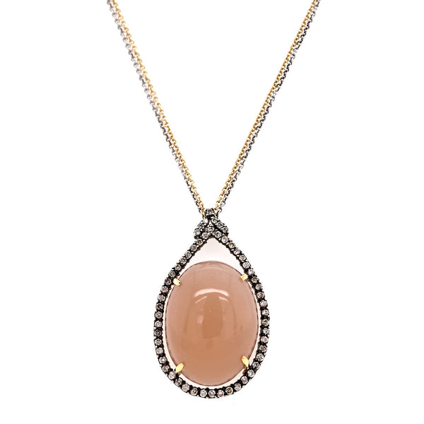 Cabochon Moonstone Necklace