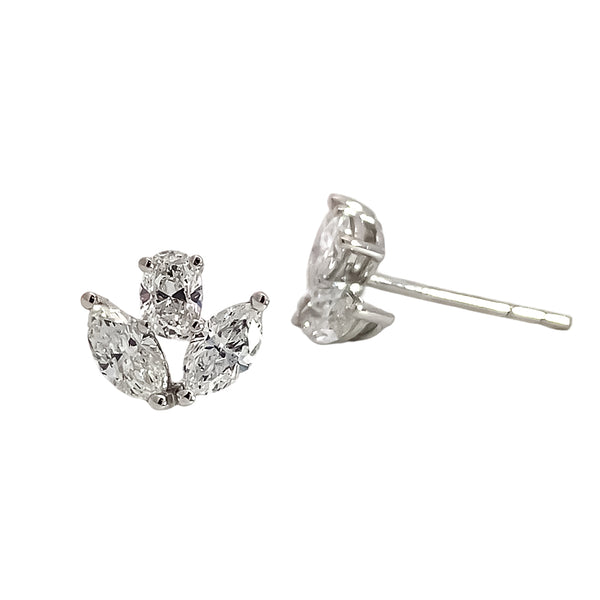 Diamond Trio Earrings