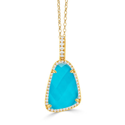 Turquoise Doublet Necklace