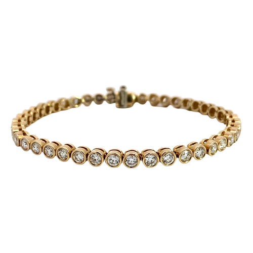 Bezel Set Diamond Bracelet