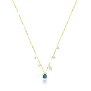 Sapphire and Diamond Necklace