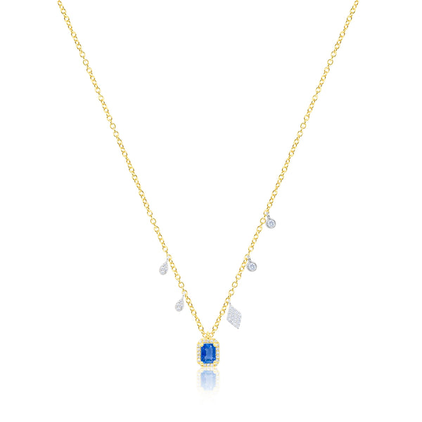 Sapphire and Diamond Necklace