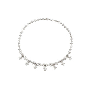 Diamond Flower Choker