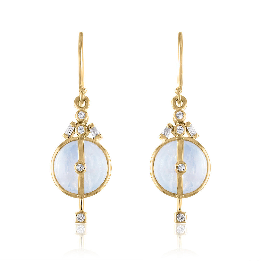 Moonstone Drop Earrings