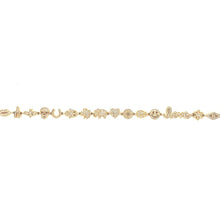 14K Yellow Gold & Diamond Anniversary Bracelet