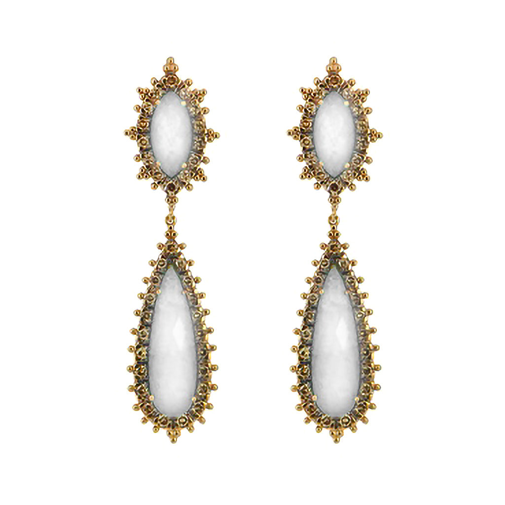 Moonstone Drop Earrings