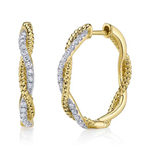 Twisted Hoop Earrings