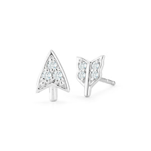 'Broken Arrow' Stud Earrings