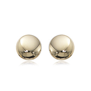 Gold Flat Stud Earrings