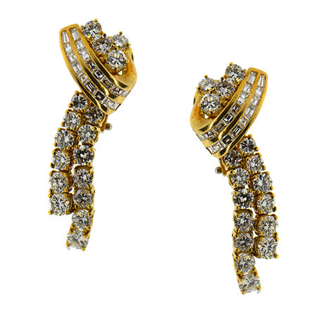 Mixed Shape Diamond Earring