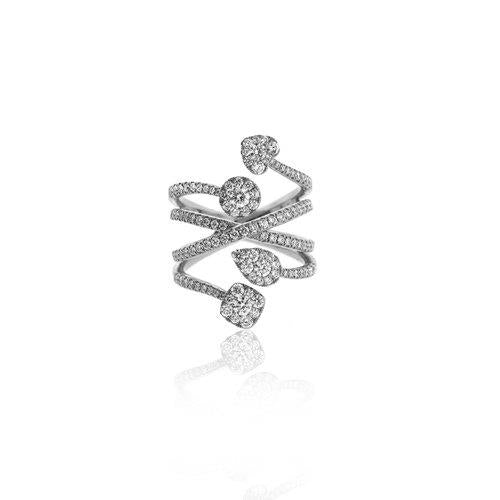 Quadruple Shape Band Ring