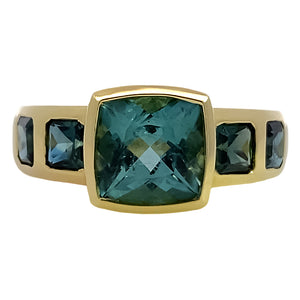 'Samira' Tourmaline and Sapphire Band