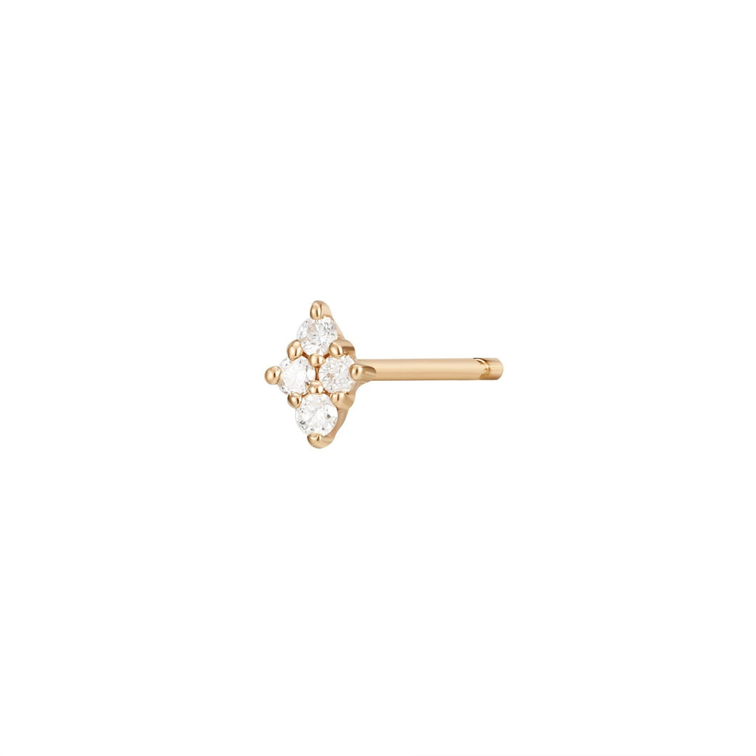 'Amy' Single Four Diamond Earring