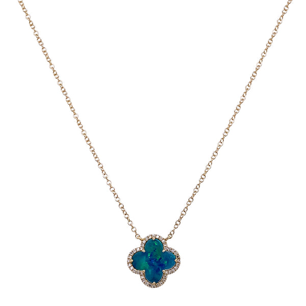 Opal Clover Necklace