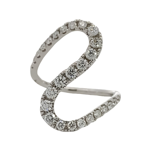 Swirl Diamond Ring