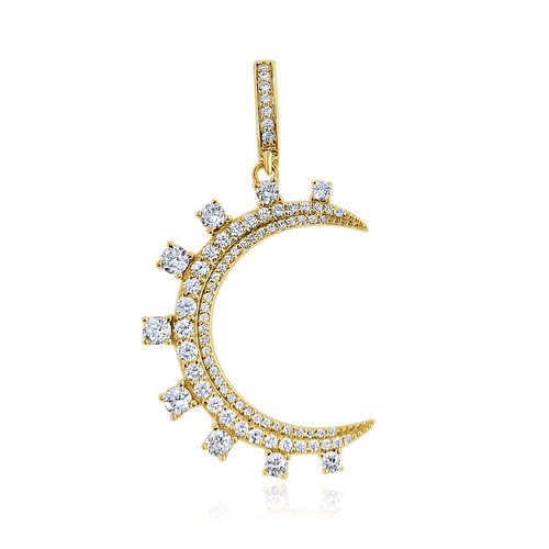 Diamond 'Magic Moon' Crescent Charm