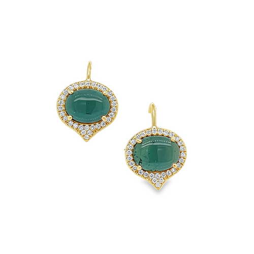 'Jordan'  Green Tourmaline Earrings