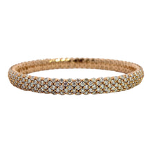 Wide Diamond Stretch Bracelet