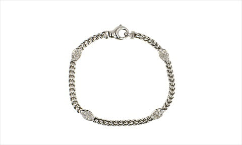 Pave Diamond Station Bracelet