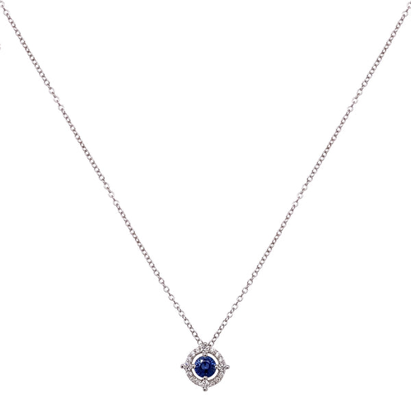 Floating Sapphire Necklace