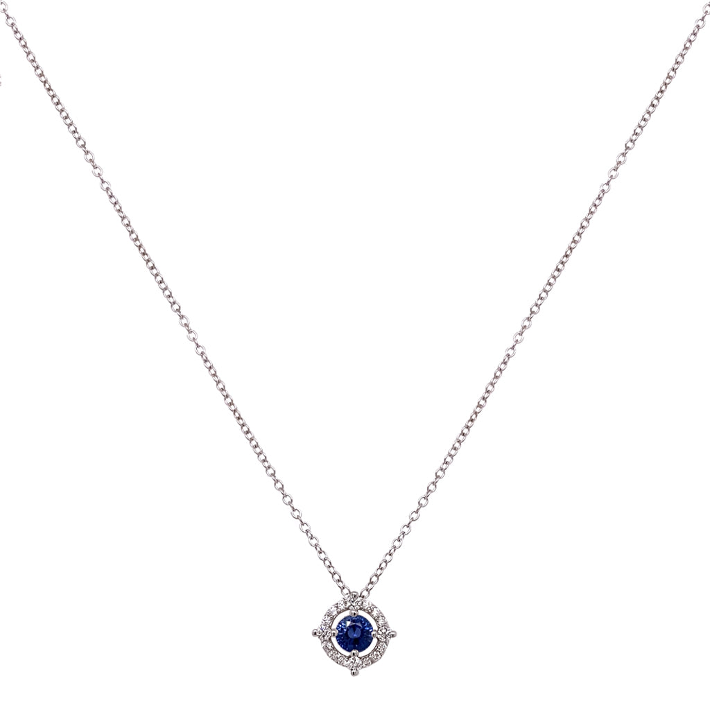 Floating Sapphire Necklace