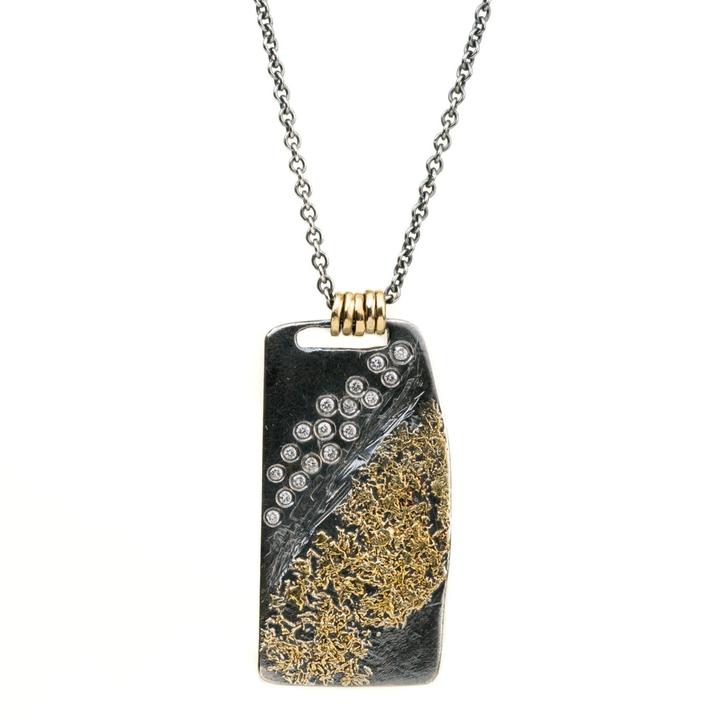 Boulder Diamond Gold Dust Necklace