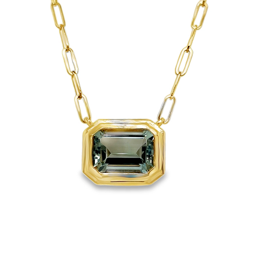 Green Amethyst Necklace