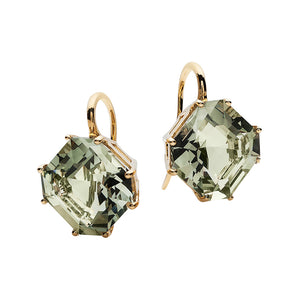 'Gossip' Prasiolite Drop Earrings