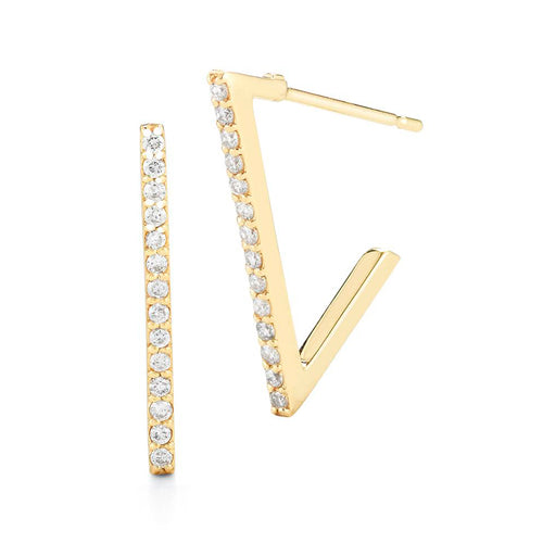 'Titan' Triangle Hoop Earrings