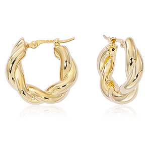 Double Twisted Tube Earrings