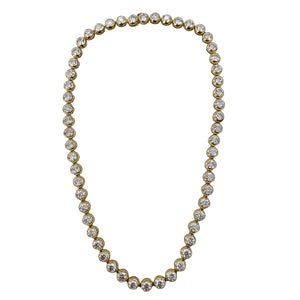 Bezel Set Lab Grown Diamond Necklace